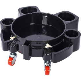 Bucket Dolly 5 Gallon Rolling Bucket Dolly with 5 Rolling Swivel Casters,Removable Bucket Dolly for Car Wash Professional Detailing for Car Washing De