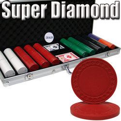 Custom Breakout 500 Ct Super Diamond Chip Set - Aluminum