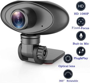 HD 1080P Webcam Noise Reducing Microphone Widescreen Rii RC100 USB Computer Desktop Camera for Video Calling Streaming Recording Conferencing Gaming 3