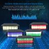 LED Wireless Speaker Dynamic Multicolor Hands-free FM Radio USB MMC Reading Aux In for Party Camping Travel