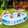 90√ó60√ó20In Inflatable Swimming Pool Blow Up Family Pool For Kids Foldable Swim Ball Pool Center