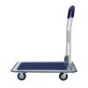 330 lbs. Capacity Platform Truck Hand Flatbed Cart Dolly Folding Moving Push Heavy Duty Rolling Cart in Blue