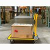 660 lbs. Capacity Platform Truck Hand Flatbed Cart Dolly Folding Moving Push Heavy Duty Rolling Cart in Yellow