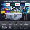 Projector with WiFi and Bluetooth,5G WiFi 9000L Native 1080P Video Projector, FUDONI Portable Movie Projector,Compatible with TV Stick, Smartphone, Ta