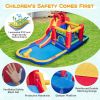 9-in-1 Inflatable Bounce Castle with Water Slide and Splash Pool without Blower