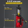 VEVOR Air Hydraulic Bottle Jack, 20 Ton/44092 lbs Capacity, with Manual Hand Pump, Heavy Duty Auto Truck Travel Trailer Repair Lift, Red