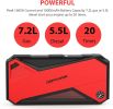 DBPOWER Car Jump Starter, 1600A Peak 18000mAh Portable Power Pack for Up to 7.2L Gas and 5.5L Diesel Engines, 12V Auto Battery Booster with LCD Displa