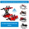 Motorcycle Lift Motorcycle Jack 1100 LBS Motorcycle Lift Scissor Jack with Steel Wide Deck Crank for Motorcycles ATVs Dirt Bikes Powersports (Motorcyc