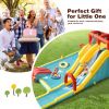 Inflatable Dual Slide Water Park Climbing Bouncer with 735W Air Blower