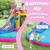 Inflatable Bounce Castle with Long Water Slide and 735W Blower