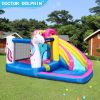 Unicorn Bounce House 420D and 840D Oxford Fabric Inflatable Bouncer with Splash Pool w/450W Blower