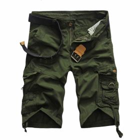 Men's Casual Loose Fit Cargo Shorts, Straight Multi-Pocket Cotton Outdoor Wear (Color: 8903, size: 31)