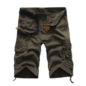Men's Casual Loose Fit Cargo Shorts, Straight Multi-Pocket Cotton Outdoor Wear (Color: 8905, size: 29)