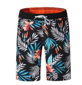 Mens Swim Trunks Quick Dry Printed Beach Shorts Summer Boardshorts with Mesh Lining (Color: colorful, size: S)