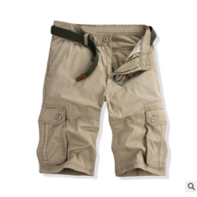 Mens Cargo Shorts with Pocket Cotton Relaxed Fit Casual Fashion Shorts Outdoor Wear (Color: 4, size: 34)