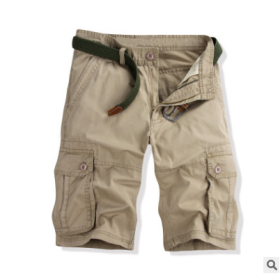 Mens Cargo Shorts with Pocket Cotton Relaxed Fit Casual Fashion Shorts Outdoor Wear (Color: 4, size: 36)