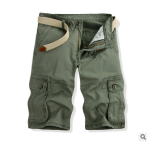 Mens Cargo Shorts with Pocket Cotton Relaxed Fit Casual Fashion Shorts Outdoor Wear (Color: 3, size: 32)