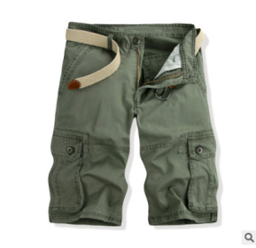 Mens Cargo Shorts with Pocket Cotton Relaxed Fit Casual Fashion Shorts Outdoor Wear (Color: 3, size: 28)
