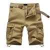 Mens Casual Shorts Pocket Beach Work Casual Short Comfy Fashion Sport Loose Active Trouser