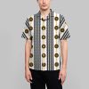 2022 Summer Hot Hawaiian 3D Digital Printed Striped Business Men's Shirts