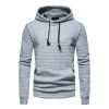 Mens Hooded Sweatshirt Casual Long Sleeve Drawstring Waffle Knit Pullover Hoodies