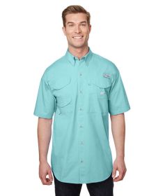 Men's Bonehead‚Ñ¢ Short-Sleeve Shirt - WHITE - 3XL (Color: GULF STREAM, size: 3XL)