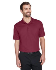 CrownLux Performance‚Ñ¢ Men's Plaited Polo - GRAPHITE - 2XL (Color: Burgundy, size: L)