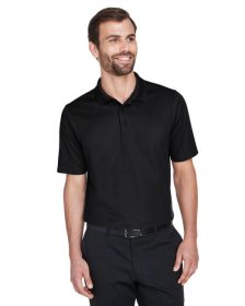 CrownLux Performance‚Ñ¢ Men's Plaited Polo - GRAPHITE - 2XL (Color: BLACK, size: 3XL)