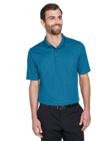 CrownLux Performance‚Ñ¢ Men's Plaited Polo - GRAPHITE - 2XL (Color: DARK TEAL, size: 3XL)