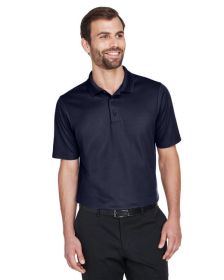 CrownLux Performance‚Ñ¢ Men's Plaited Polo - GRAPHITE - 2XL (Color: Navy, size: 3XL)