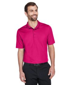 CrownLux Performance‚Ñ¢ Men's Plaited Polo - GRAPHITE - 2XL (Color: CROWN RASPBERRY, size: 3XL)