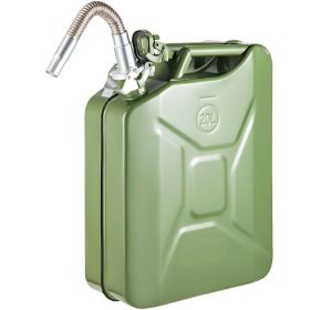 5.3 Gal / 20L Portable American Jerry Can Petrol Diesel Storage Can (Color: Army Green A, Capacity: 20L)