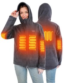 ANTARCTICA Fleece Heating Jacket For Men-Black (Color: Grey Wowen, size: XL)