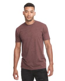 Unisex CVC Crewneck T-Shirt - WHITE - 5XL (Color: HEATHER MAROON, size: M)