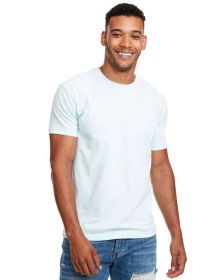 Unisex CVC Crewneck T-Shirt - WHITE - 5XL (Color: ICE BLUE, size: XL)