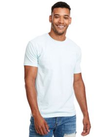 Unisex CVC Crewneck T-Shirt - WHITE - 5XL (Color: ICE BLUE, size: 2XL)