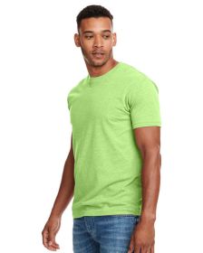 Unisex CVC Crewneck T-Shirt - WHITE - 5XL (Color: NEON GREEN, size: 2XL)