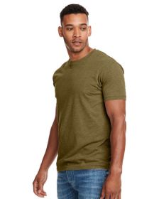 Unisex CVC Crewneck T-Shirt - WHITE - 5XL (Color: MILITARY GREEN, size: XS)