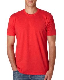 Unisex CVC Crewneck T-Shirt - WHITE - 5XL (Color: Red, size: 5XL)