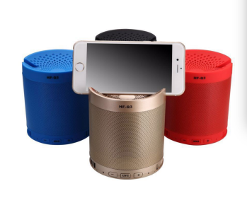 Bluetooth Speaker With Phone Stand (Color: BLACK)