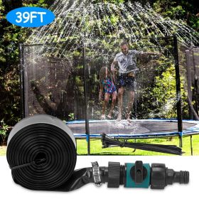 Kids Trampoline Sprinkler Outdoor Water Park Sprinkler for Kids Outdoor Water Game Toys (Color: Green)