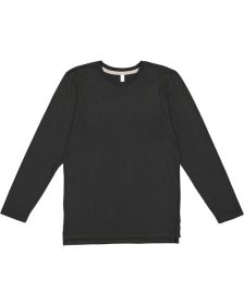 LAT 6918 Men's Fine Jersey Long-Sleeve (Color: BLACK/ TITANIUM, size: M)
