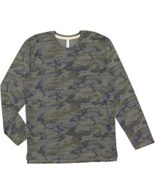 LAT 6918 Men's Fine Jersey Long-Sleeve (Color: VIN CAMO/ NATURL, size: 2XL)