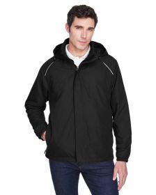 CORE365 88189T Men's Tall Brisk Insulated Jacket (Color: BLACK, size: 5XT)