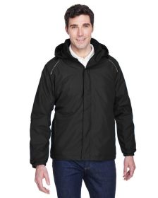 CORE365 88189 Men's Brisk Insulated Jacket (Color: BLACK, size: L)