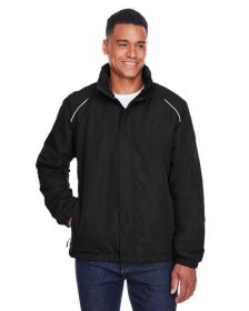 CORE365 88224 Men's Profile Fleece-Lined All-Season Jacket (Color: BLACK, size: 5XL)