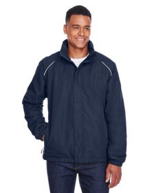 CORE365 88224 Men's Profile Fleece-Lined All-Season Jacket (Color: CLASSIC NAVY, size: 5XL)