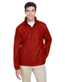 CORE365 88185 Men's Climate Seam-Sealed Lightweight Variegated Ripstop Jacket (Color: CLASSIC RED, size: 2XL)