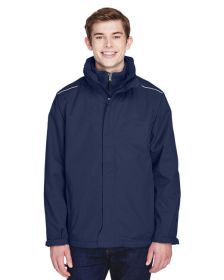 CORE365 88205 Men's Region 3-in-1 Jacket with Fleece Liner (Color: CLASSIC NAVY, size: L)