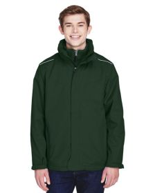 CORE365 88205 Men's Region 3-in-1 Jacket with Fleece Liner (Color: FOREST, size: 3XL)